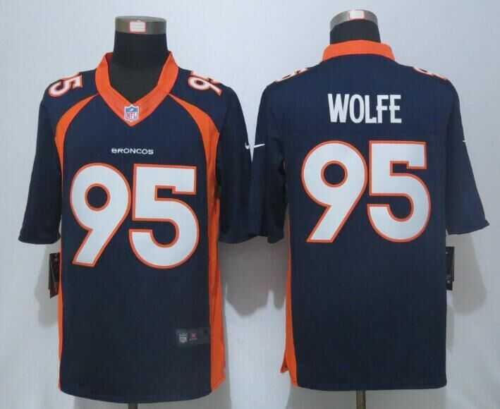 Nike Limited Denver Broncos #95 Wolfe Blue Men's Stitched Jerseys,We sell and wholesale Nike Limited Denver Broncos #95 Wolfe Blue Men's Stitched Jerseys on line form chian!